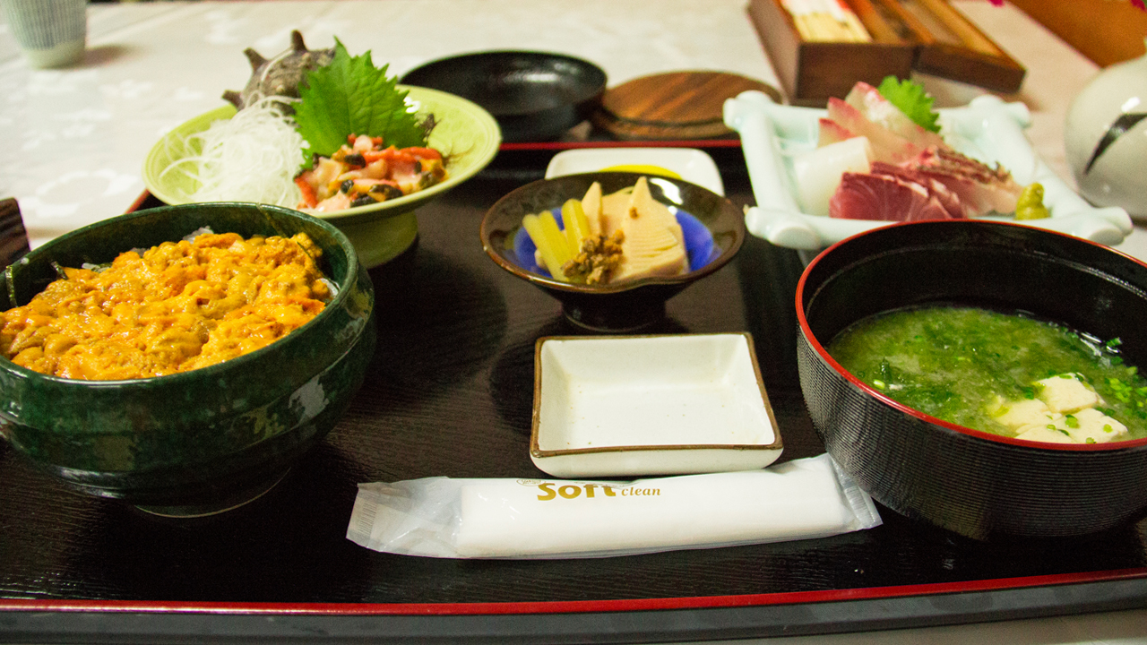 生うに丼定食